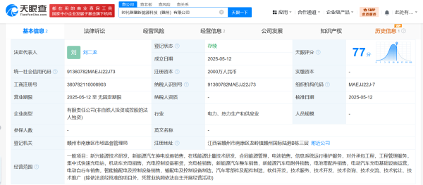 钻石配资 宁德时代在赣州成立新能源科技公司