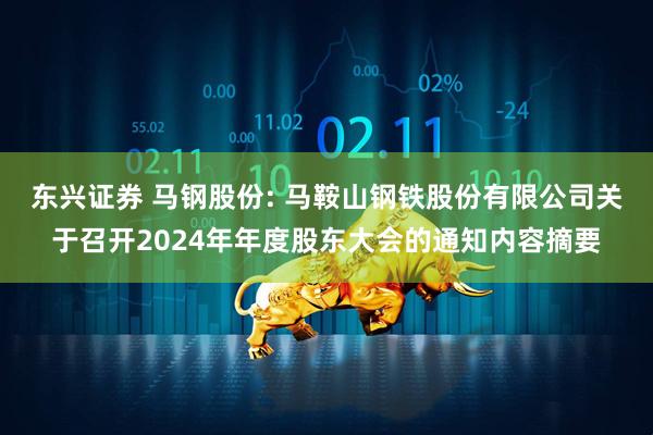 东兴证券 马钢股份: 马鞍山钢铁股份有限公司关于召开2024年年度股东大会的通知内容摘要
